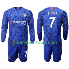 Koszulka Chelsea Kante 7 Dziecięcy Domowe Koszulki Piłkarskie 2019-2020 Długi Rękaw